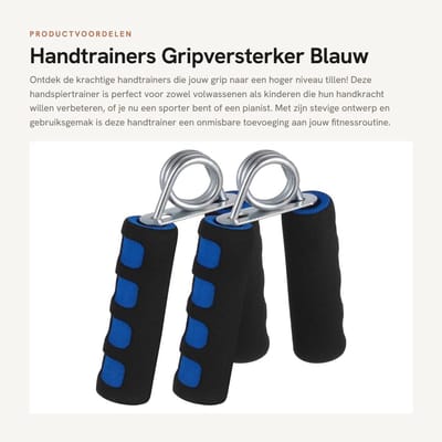 Dailygoods- Handtrainers - Handspiertrainer - Vingerhalter - Handtrainer Set - Griptraining - Voor volwassenen/kinderen - Grijpers