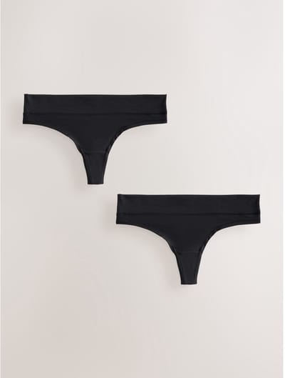 Next - Dames - Ultimate Comfort Knickers 2 Pack - Zwart