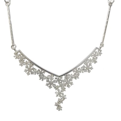 AuBor ®. Collier. Zilver. De eerste sneeuw.