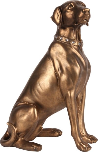 Baroque - Decoratief beeld of figuur - Hondenbeeld Weimaraner resin 39 cm - 39x26x19 - Polyresin
