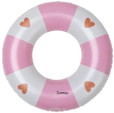 Swim Essentials Zwemring - Roze - Cosy Hearts - Ø 55 Cm