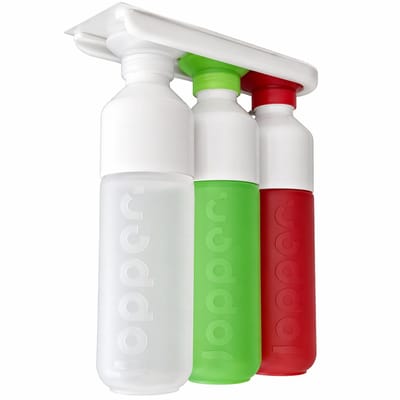 Flessenhouder Geschikt voor Dopper Waterflessen – Onder Kast of Plank – Keuken Organizer – Geschikt voor 3 Flessen – Wit