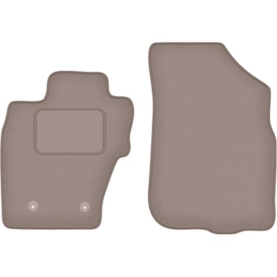 Beige voormatten voor: Dacia Duster I 4WD SUV (2010-2018)
