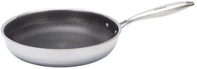 Klausberg 9023 - Koekenpan, antiaanbaklaag met honingraatstructuur - 28 cm - 3-laags - 304 roestvrij staal - PFOA-vrij