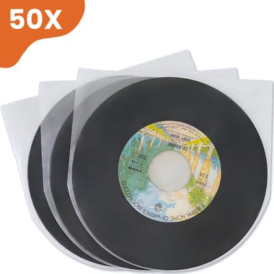 LP Hoezen 50 Stuks - Antistatische Binnenhoezen - Transparant & Extra Stevig- Vinyl Beschermhoezen - Platen Hoes - Inner Sleeves - Beschermhoes