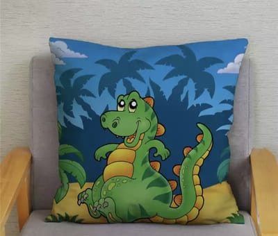 Velvet Dino Adventure Collection Kussenhoes - Dino - Dinosaurus - kinderkamer - 45x45 cm