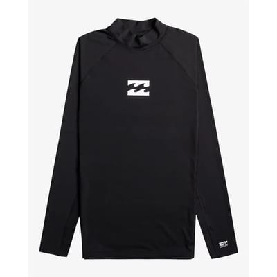 Billabong - UV-Rashguard voor mannen met lange mouwen - Waves All Day - UPF50+ - Zwart - maat L