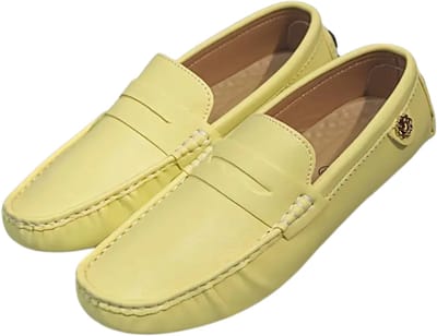 Bovista Loafers Heren - Met Hak - Herenschoenen - Instappers - Geel - Maat 39.5