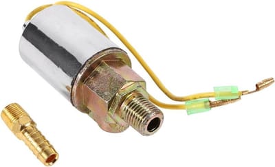 Lucht Hoorn Klep - Elektrische Klep - Voertuig Geluid - 24 Volt Werking - 1/4 Inch - Zilver Goud