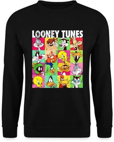 Looney Tunes Karakters Collage Sweater Heren