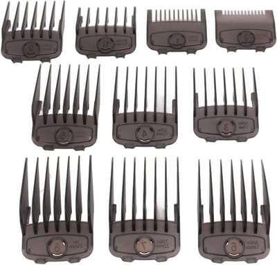 Tondeuse Kammen - Geleiders Set - Haar Trimmen - 10 Verschillende Maten - Universeel - Zwart
