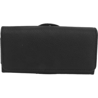 Riemhouder voor mobiele telefoon voor mannen Lederen riemetui voor mobiele telefoon Taille draagzak voor 6.1 tot 6.8 black