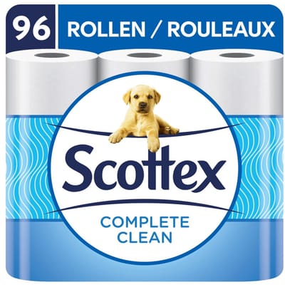 Scottex Toiletpapier Complete Clean Decor - 96 rollen