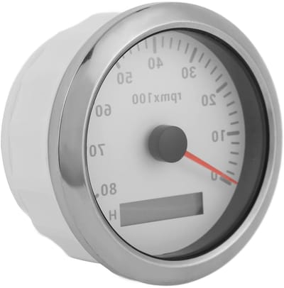 Toerenteller 85mm - RPM meter - Motoren monitoren - IP67 waterdicht - 0-8000 RPM - Wit