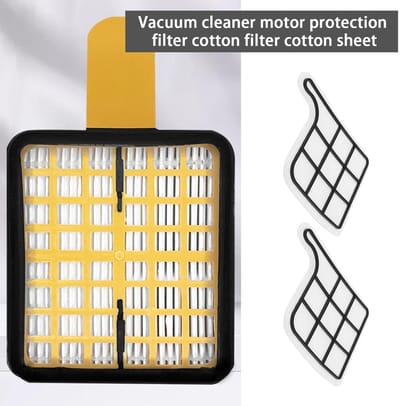 Dailygoods- Motorfilter Set van 3 - Motorbeschermingsfilter - Stofzuigerfilter - Compatibel met Vorwerk Kobold VK135/VK136 - Duurzaam - 122x90x6 mm