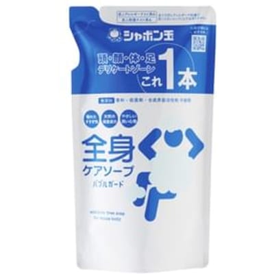 Shabondama Soap - Bubble Guard Additive-Free Soap For Whole Body 470ml Refill
