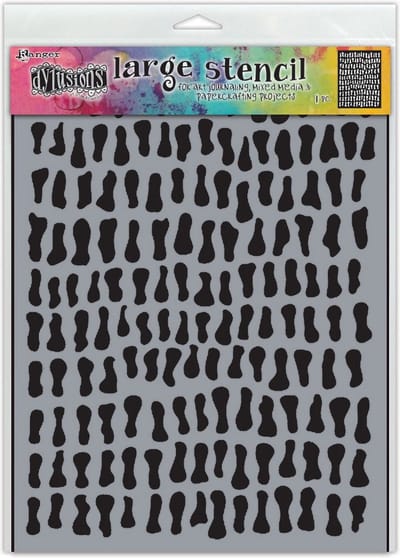 Ranger Dylusions Stencils Golden Nuggets Large