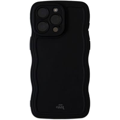 xoxo Wildhearts Wavy case Black telefoonhoesje - Geschikt voor iPhone 11 - Golvend hoesje - Silicone case met golven - Zwart