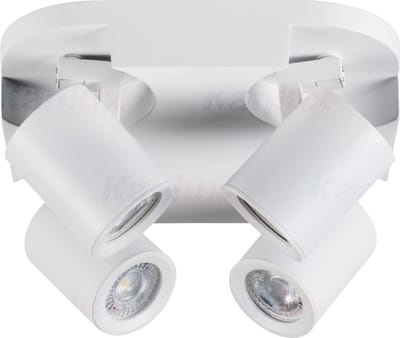 Laurin 4 - wandlamp - plafondlamp spot - incl LED - wit