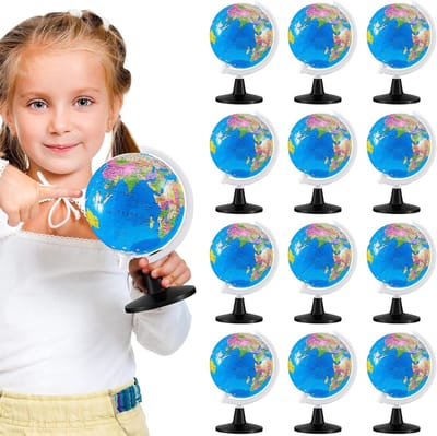 Wereldbollen voor Kinderen - Educatieve Bollen Bureau - Aardrijkskunde Leren - Duidelijke Geografische Grenzen