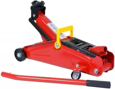 Hydraulische Krik - Auto Krik - Voertuigen Hefen - 2 Ton Draagkracht - 40x12x25 cm - Rood