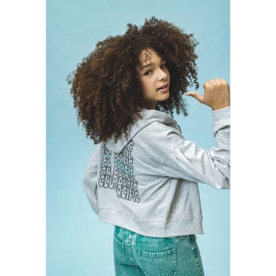 LOOXS 10sixteen Meisjes sweater - Maat 128 in de kleur Grijs van 60% cotton 40% Polyester - 2511-5317-026