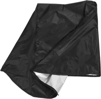 Tuinslang Haspelhoes - Slangwagen Beschermhoes - Tuin Organiseren - UV-bestendig Polyester - 88 x 66 x 63 cm - Zwart