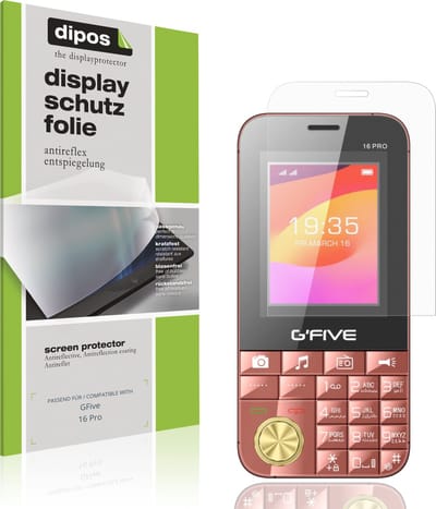 dipos – 4x Matte Beschermfolie geschikt voor GFive 16 Pro | Krasbestendige & antireflecterende Screenprotector Ultra-Thin