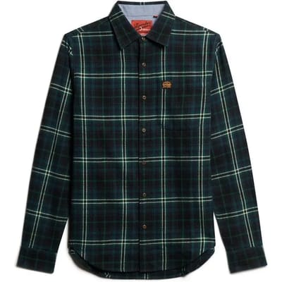 L/S COTTON LUMBERJACK SHIRT Frontier Check Navy (M4010727A - B8K)
