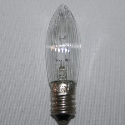 9x Spitse Gloeilamp Reserve E10 voor Lichtketting en Kaarsboog