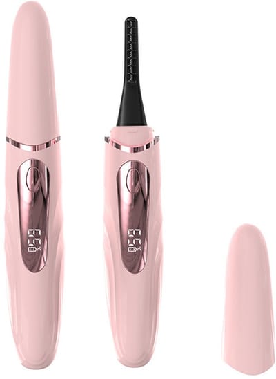 VHV - Wimperkruller - Elektrische wimperkruller - Verwarmde wimperkruller - Oplaadbaar - Snel opwarmend - USB - Langdurig resultaat - Voor wimpers - Draagbaar - 13cm - Wit