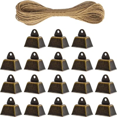 Koperen Klokken - Grazende Bellen - Dieren Lokaliseren - Vintage Bronzen Geluid - 18 stuks - Brons