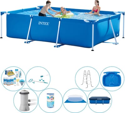 Frame Pool Rechthoekig 300x200x75 cm - Alles in 1 Zwembad Pakket