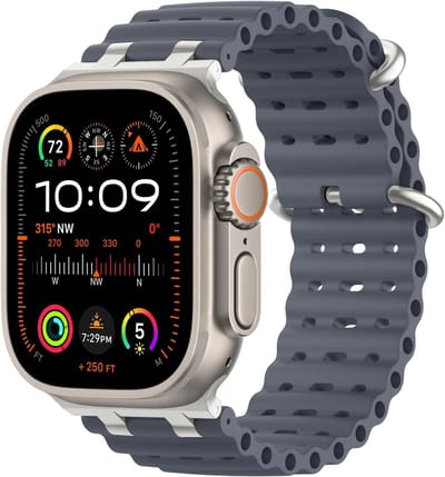 Verbeterde Sport Strap voor Apple Watch 49mm 46mm 45mm 44mm 42mm - Siliconen Vervangband voor iWatch, Geschikt voor Series 1 t/m 11 en Ultra Modellen