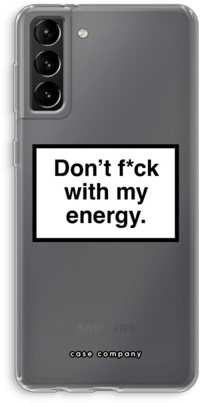 Hoesje geschikt voor Samsung Galaxy S21 Plus hoesje - My energy - Soft Cover Telefoonhoesje - Bescherming aan alle Kanten en Schermrand