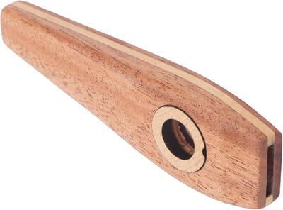 Houten Kazoo met 2 Membranen - Muziekinstrument voor Gitaar, Ukulele en Beginners