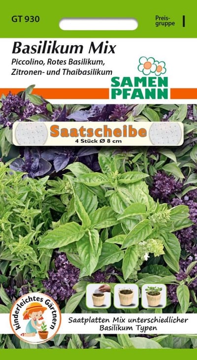 Basilicum, Mix - Basilicumzaden Kruidenzaden Specerijenzaden
