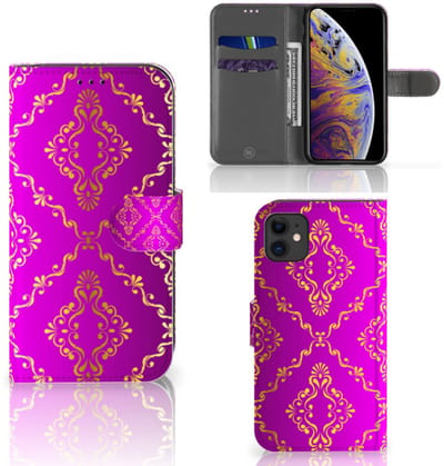 Wallet Case Apple iPhone 11 Barok Roze