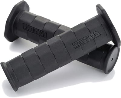 Motorfiets Handgrepen - Stuurgrepen Rubber - Comfortabel Rijden - Gesloten Eindstuk - 125 mm Lengte - Zwart