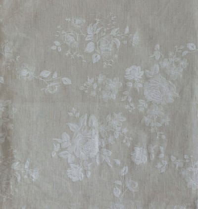 Kussenhoes | Kate - Jacquard - Zand - Linnen Katoen Mix - 25x45 cm
