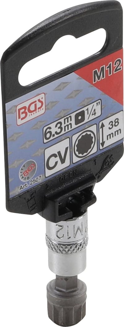 BGS Dopsleutelbit 1/4 veeltand (voor XZN) M12