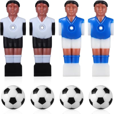 Tafelvoetbalspelers - Reserve figuren - Tafelspel reparatie - Robuust hars materiaal - 4 stuks - Diverse kleuren