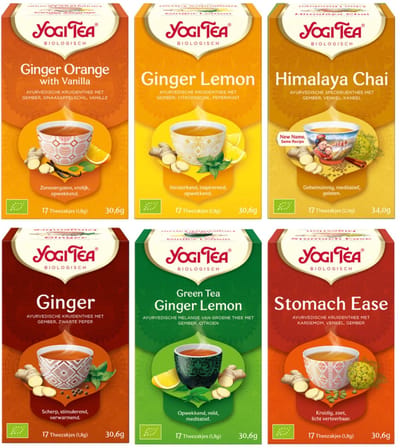 Yogi Tea Hot Ginger Selection - 6 pakjes x17 theezakjes