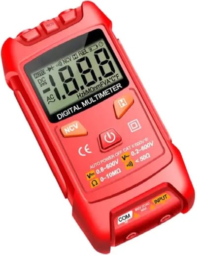Digitale Multimeter - Elektra Meetapparatuur - Met pieptoon - AC/DC Voltage - M113 - Rood