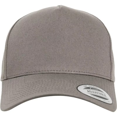 Flexfit - 5-Panel Curved Classic Snapback grey one size Snapback Pet - Grijs