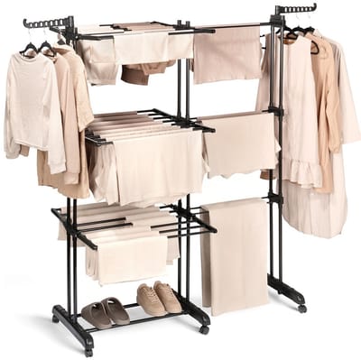 Vilde - Pionaire Droogrek - Metalen - Drie niveaus - 130x64x172 cm