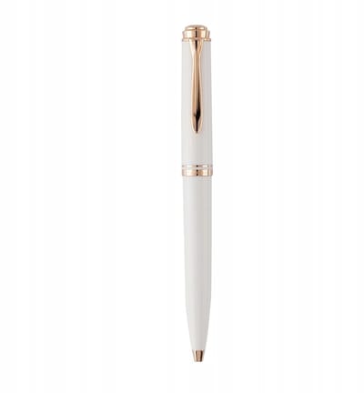 Pelikan Souverän K600 Vulpen Wit & Roségoud - Exclusieve Schrijfwaren