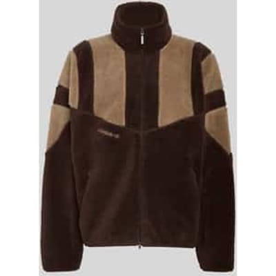 relaxed fit teddyjack met geborduurd logo