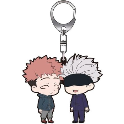 Porte-clés Acrylique Anime pour Jjk Zenin Maki Satoru Gojo Yuji Itadori Ryomen Sukuna Version Q Boucle de Clé Acrylique Pendentif de Sac à Dos white