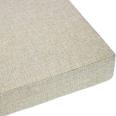 Comfortabel 2-3 Zits Bankkussen met Hoge Dichtheid Schuim Voor Binnen en Buiten (90x50x8 cm, Beige)